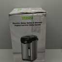 NutriChef 5.2 Qt Electric Water Kettle, Quick Heating, 5 Liter Digital Kettle with 5 Temperature Settings, Safety Lock, Stainless Steel, 3 Dispensing Options, Easy to Clean, 8.46" x 11.2" x 16.5"