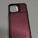 Vinich for iPhone 13 Pro Max Wallet Case with Card Holder, RFID Blocking Credit Slots Kickstand Shockproof Phone Cover Fit for iPhone 13 Pro Max 6.7" Wine Red