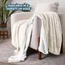 Bare Home Sherpa Fleece Blanket - King Size - Blanket for Bed, Sofa, and Couch - Warm & Lightweight - Fluffy & Soft - Reversible (King, Cream)