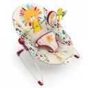 Bright Starts Playful Paradise Comfy Baby Bouncer Seat with Soothing Vibration and Toys, Unisex, 0-6 Months