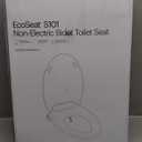 Brondell Bidet Toilet Seat Non-Electric Swash Ecoseat, Fits Elongated Toilets, White - Dual Nozzle System, Ambient Water Temperature - Bidet with Easy Installation