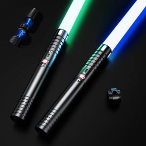Light Saber, RGB Lightsabers with 20 Colors 4 Modes, 2-in-1 Lightsaber with Connectors, FX Dueling Lightsaber for Adult Kids, Birthday Toy Gift Halloween Xmas Cosplay Party, 36.2in, 2PC, Large