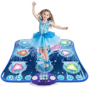 ANNKIE Dance Mat Toys for 3-12 Year Old Girls, Kids Dance Mat with Light Up 8-Buttons & Wireless Bluetooth, Dance Toy with 5 Modes Game, Birthday Xmas Gifts for 3 4 5 6 7 8 9 10+ Year Old Girls Boys