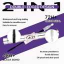 GAQQI Lash Cluster Glue, Lash Bond and Seal Waterproof, Bond & Seal Eyelash Glue for Clusters, Eyelash Adhesive Black Long-Lasting 72H, Latex-Free5ml+5ml