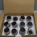 MAXvolador 12-Pack Hanging Solar Lights, Decorative Cracked Glass Ball Light, Multicolor Solar Powered Waterproof Globe Lighting for Garden, Tree