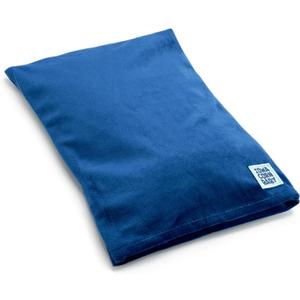 Microwave Heating Pad (with Removable Cover)  Weighted Microwavable Moist Heat Therapy Pad for Back, Neck, Shoulders, and Cramps  Portable, Reusable Cold or Warm Compress, 10" x 7", 2.5lbs (Blue Oasis)