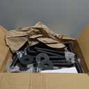 Jeasor Industrial Pipe Clothes Rack Wall-Mounted, Multi-purpose Rustic Vintage Hanging Rod for Space-Saving Storage in Bedroom, Bathroom, and Laundry Room, 2 Pack Black