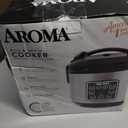 AROMA Digital Rice Cooker, 4-Cup (Uncooked) / 8-Cup (Cooked), Steamer, Grain Cooker, Multicooker, 2 Qt, Stainless Steel Exterior, ARC-914SBD