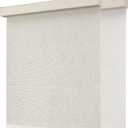 Joydeco Cordless Blackout Roller Shades, Premium Woven Fabric Blinds for Indoor Windows, Thermal Insulated UV Protection Roller Window Shades for Home and Office (Light Khaki, 33 W x 72 H)