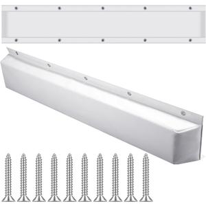 Spiareal Edge Dock Bumpers Straight Marine Boat Bumpers for Docking UV Resistant Boat Dock Fenders for Docking, Preventing Dent and Scratch, White (35.43 Inches/ 90 cm)