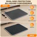 Heated Floor Mat for Foot Warmer - 110V Adjustable Temperature Under Desk Electric Heater with Timer for Office Bathroom Home, Heating Pad for Cold Feet