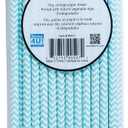 3 x Jacent Stylish Biodegradable Paper Straws, 24 Count per Package, Blue, 1-Pack