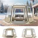 VEVOR Pop up Sports Tent, 8 Sizes Optional Clear Bubble Tent for 1-6 Person, Waterproof Outdoor Pod with Floor Mat & Top Cover, Garden Igloo Dome Tents Camping Shelter for Sports Watching