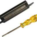 Gxcdizx 72 Pin Replacement Connector Cartridge Slot and 3.8mm Screwdriver Bit Open Tool for Nintendo NES 8 Bit System