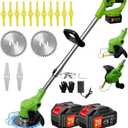 Cordless Weed Wacker, 21V Electric Weed Eater Battery Powered, 34-48 inches