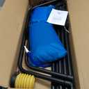 Swing Stand Frame with Sensory Pod Swings and Chair, Sensory Swing Set, X-Shaped Swing Frame, Heavy-Duty Metal Hammock Chair Stand for Adults Indoor and Outdoor 330LBS(Blue)