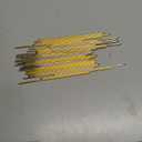 Lawie 40 Pack 6 Inch Gold Silver Long Metal Straight Hair Sticks with Hole Pencil Plain Hair Picks Forks Needle Rod Blank Thin Hairpins Hair Shawl Pins Chopsticks Bun Holder Craft DIY Accessories Bulk