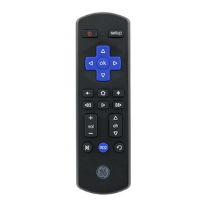 GE Roku TV Replacement Remote, Black