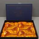 Vintage Crystal Champagne Coupe Glasses | Set of 6 | 4-5 oz Classic Cocktail Glassware - Martini, Manhattan, Cosmopolitan, Sidecar, Daiquiri | 1920s Speakeasy Retro Style Saucers | Storage Box