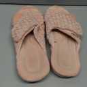 Women's Orthotic Slippers with Arch Support Adjustable Orthopedic Slipper Memory Foam Ladies House Shoes Indoor Slip On for Plantar Fasciitis (10, Pink)