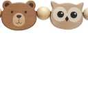 Baby Bouncer Toy Bar Compatible with Baby Bjorn Bouncer, Wooden Bouncer Toy Bar Attachment, Rotatable Bouncer Accessories Sensory Toy Gifts for Babies All Age