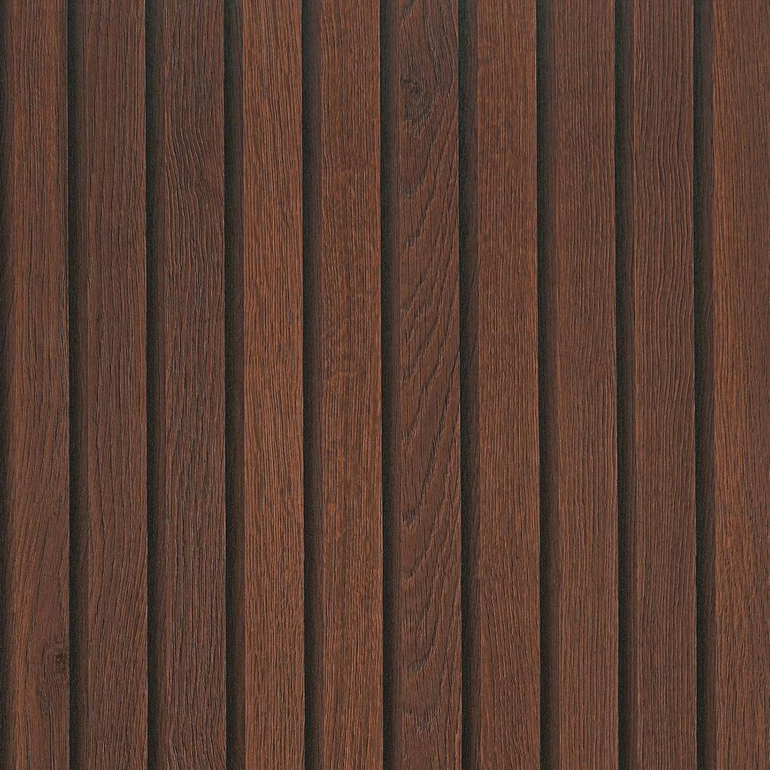 VEELIKE Wide Dark Walnut Wood Slat Peel and Stick Wallpaper Wood Contact Paper for Accent Walls Kitchen Island 24''x118'' Self Adhesive Renter Friendly Slatted Wall Panel Covering for Bedroom Bathroom