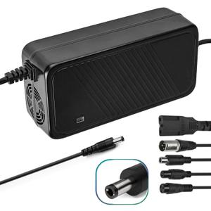 42V 2A Charger, 42V Battery Charger for Ebike with 6 Plugs, Efficient Fast Charging, Multiple Safety Protection, for Electric Bike Charger Electric Motorcycles