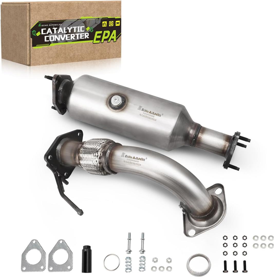 Catalytic Converter Compatible with Honda Accord 2003 2004 2005 2006 2007 2.4L L4 (2 Pcs) Catalytic Convertor W/Gasket EPA Compliant 43069 642189