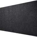 AnubisGX Premium Felt Mouse Pad (Black XL 36x18) | 24 Color/Size/Quantity Options | Superior Stitched Wool Office XL Desk Pad with Anti-Slip Base | Large Minimalist Computer Keyboard Mat