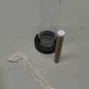 Incense Holder for Sticks, Anti-Ash Flying Incense Burner with 30 Incense Sticks, Detachable Glass Ash Catcher (Black)