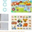 4 Pack DIY Montessori Busy Book for Toddlers, Montessori Quiet Book for Kids, Vehicle Life Skill Farm Dinosaur Preschool Learning Activities Learning & Education Toys