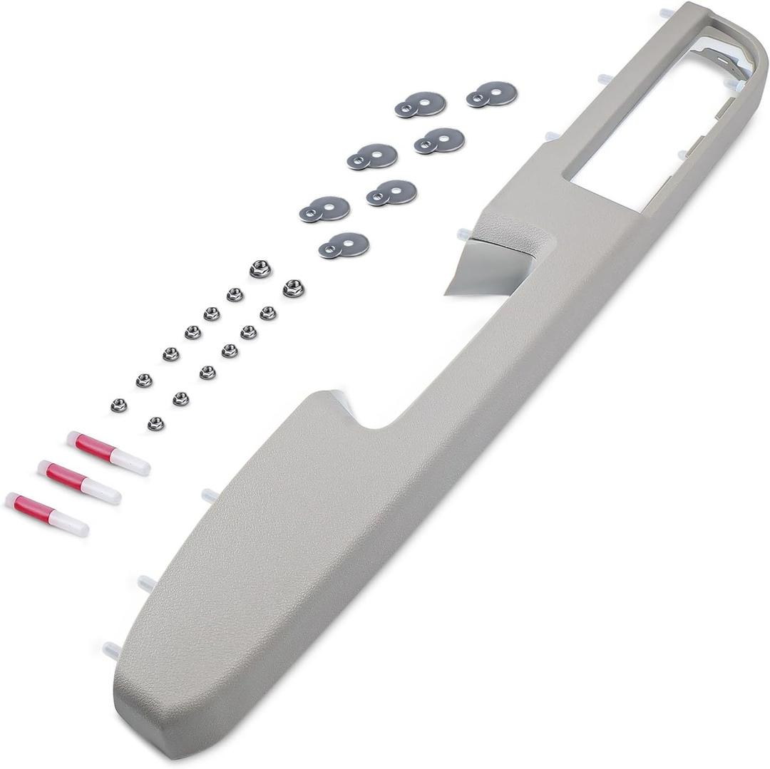 926-740 Front Left Driver Side Armrest Repair Kit Fit for Chevy Silverado Suburban Tahoe Avalanche For GMC Sierra Yukon 2010-2014 Door Panel with Release Handle Above Armrest 27In - Gray -GM# 84127281