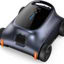 180 Mins Runtime Pool Vacuum for Above Ground Pool, Cordless Robotic Pool Cleaner for Flat Pools up to 2000 Sq.Ft, Self-Parking, Dual Brushless Motors for Longer Lifespan and Stronger Suction (Deep Blue)