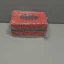 1 Pack Christmas Tissue Box Cover Rectangle Santa Print Tissue Box Holder Wooden Christmas Decorative Facial Covers for Xmas Gift Countertop Bathroom Kitchen Bedroom