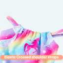 Girls Bathing Suits UPF 50+ Swimsuits Quick-Dry Cross-Strap for Toddlers & Kids 3-12T Sleeveless Sun Protection