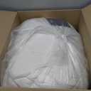 Queen Mattress Pad Extra Thick Cotton Mattress Topper Quilted Fitted Mattress Cover 18-22" Deep Pocket Down Alternative Pillow Top Fluffy & Breathable (60x80 Inches, White, Thick)