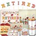 Hushee Retirement Gift for Woman 2026, Cool Valentines Day Retirement Gifts Basket for Women Boss Coworker Teacher Nurses Lady Friends Mom Grandma Retirees, Happy Retired Present with 16oz Glass Cup