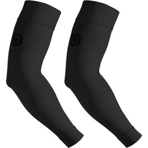 NURCOM® Medical Compression Arm Sleeve for Men Women, 2 Pack, No Silicone, Soft-in 20-30mmHg for Lymphedema, Lipedema, Pain Relief, Edema, Swelling, Post Surgery Recovery, Black 3XL