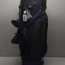 Golf Stand Bag for Men Navy 14 Way Divider Golf Bags, 6LB Lightweight Portable Walking/Riding Bags with Dust Cover, Strap (Black/Blue)