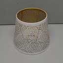 Metal Tree Shadow Lamp Shade - Mesh Light Blocking Shades, Hollow-Out Design, 7.47X6.09inch (White)