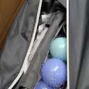 Baby Playpen, Foldable Portable Play Yard for Babies, 59x59 Inch, Dark Grey