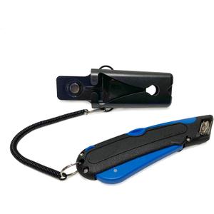 Garvey 091524 Safety Cutter with Holster, Black/Blue