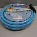 Cupohus RV Water Hose 35FT with Strain Relief Ends, Kink-Resistant Drinking Water Hose, 5/8''ID Potable Food Grade Hose with Storage Strap for RV, Marine, Camper, Truck, Car, Garden (Blue)