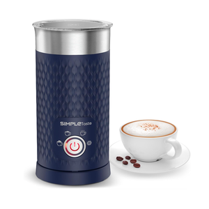 SIMPLETASTE Milk Frother, 4in1 Electric Milk Steamer, Automatic Warm and Cold Foam Maker and Milk Warmer for Latte, Cappuccinos, Macchiato