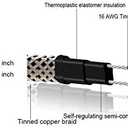 HEATIT HISF 50-feet 120V Self Regulating Heating Cable, Dry,Industrial Grade