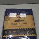 BRILLMAX 6 Pack Navy Blue Tablecloths 60 x 102 Inch for 6ft Rectangle Tables - 150 GSM Polyester Fabric, 15" Standard Drop, Water, Stain & Wrinkle Resistant Cloth Cover for Wedding Dining Buffet