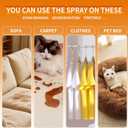 Pet Urine Odor Eliminator Spray, Stain & Strong Odor Eliminator -Designed for hard surface furniture, Carpet Stain Remover for Cat, Dog,Furniture, Beds