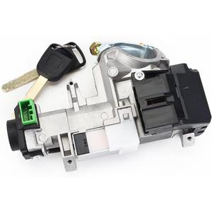 New Ignition Switch Assembly& Left/Right Door Lock Cylinder Compatible with 2003-2005 Honda Civic Accord CRV w/ 2 Keys OE# 06350-SAA-G30, 35100-SDA-A71 (No Anti-Theft Module)