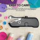 Beginner's Sewing kit with Storage Handheld Sewing Machine, Portable Sewing Machine with Storage, Electric Switch, Two Speed Modes,Easy to Operate.Sewing Machine for Beginners.Black with Accessories.