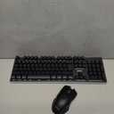 RedThunder K10 Wireless Gaming Keyboard and Mouse Combo, LED Backlit Rechargeable 3800mAh Battery, Mechanical Feel Anti-ghosting Keyboard + 7D 3200DPI Mice for PC Gamer (Black)